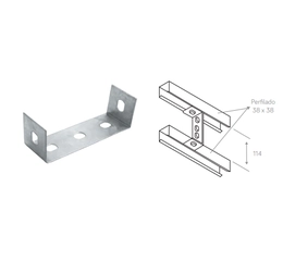 Distanciador "U" duplo EC-PAC72